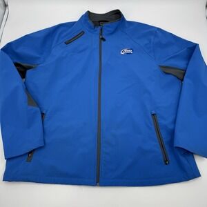 Bud Light North‎ End Sport Weather Technology Jacket Blue Mens XXL Full Zip